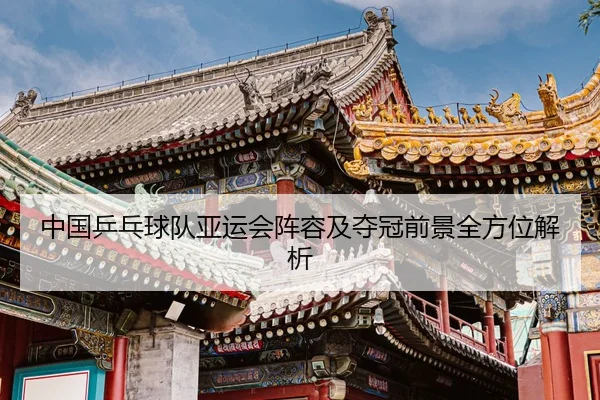 中国乒乓球队亚运会阵容及夺冠前景全方位解析